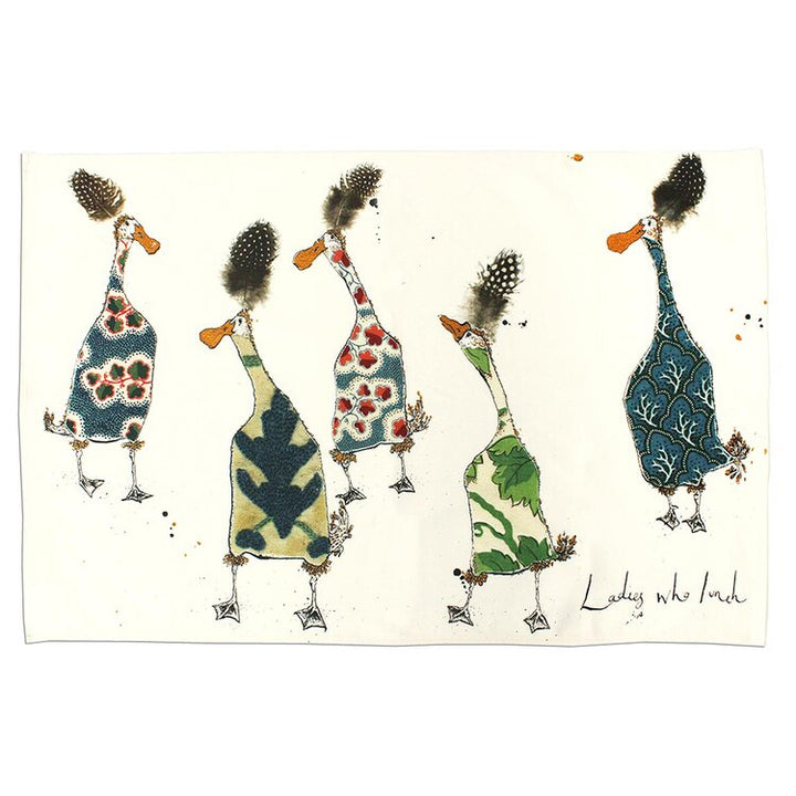 Anna Wright Ladies Who Lunch Tea Towel