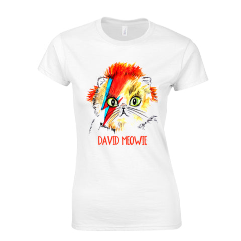 David Meowie Ladies Fitted Tee