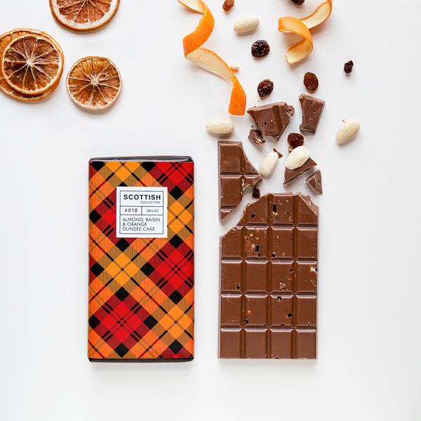 Dundee Cake Scottish Milk Chocolate Bar