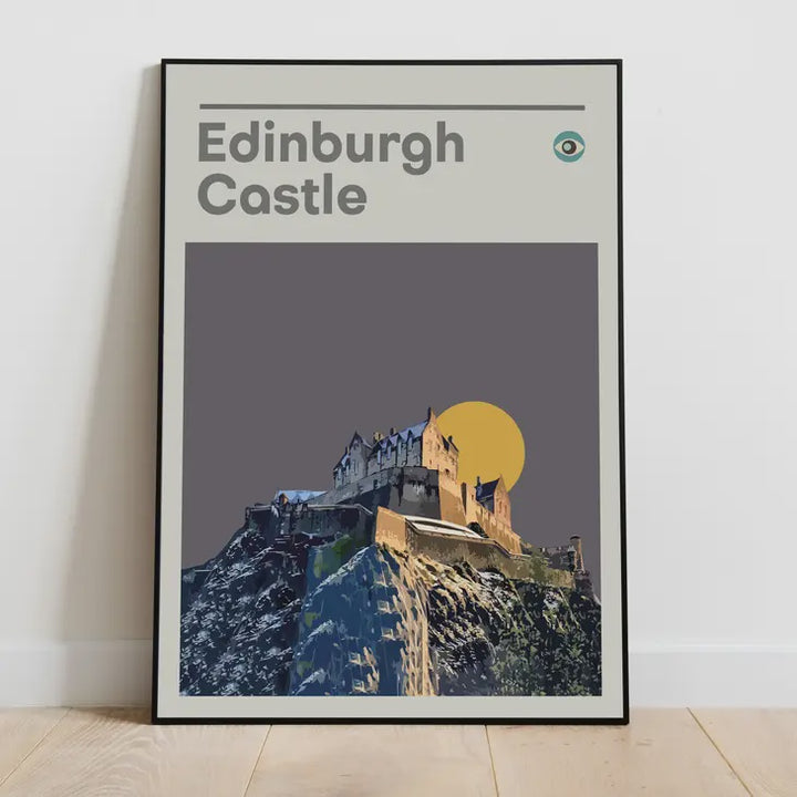 Edinburgh Castle, Scotland Print, A5 Scottish Travel Art Poster