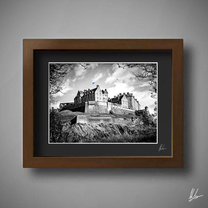 Edinburgh Castle Photograph - Black & White Edinburgh Art Print