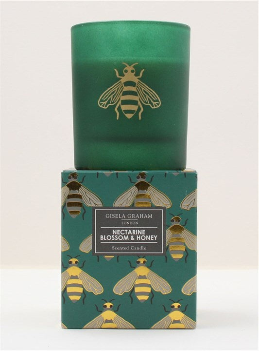 Emerald Bees Nectarine Blossom & Honey Scented Candle