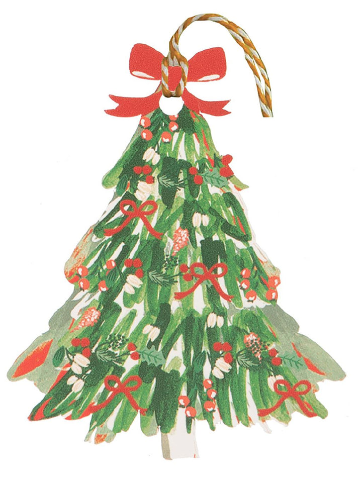 Evergreen Pack of 6 Luxury Christmas Gift tags