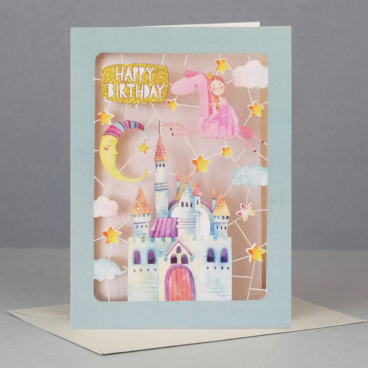 Fairytale Princess Kids Birthday Card Laser Cut