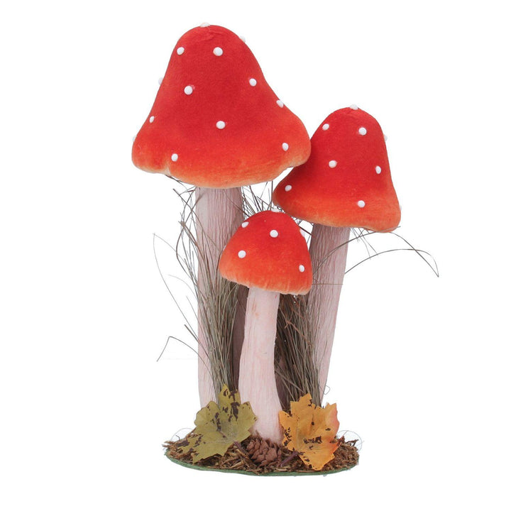 Triple Flock Toadstool Large