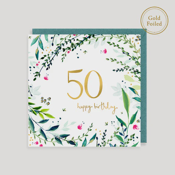 Flora 50th Card