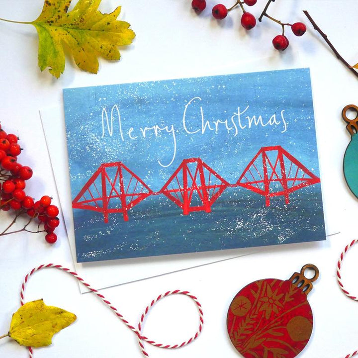 Forth Rail Bridge Edinburgh Christmas Card