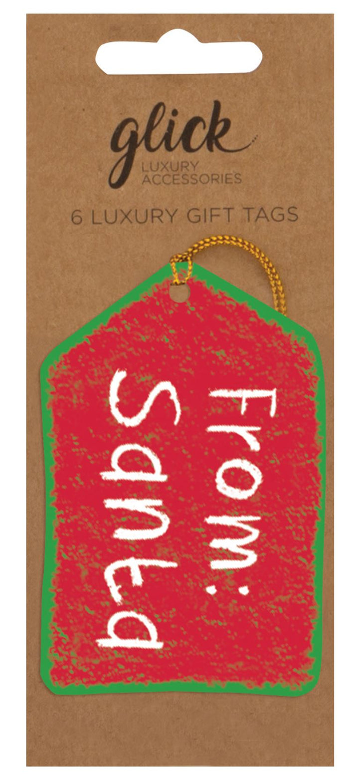 Pack of 6 Luxury From Santa Gift Tags