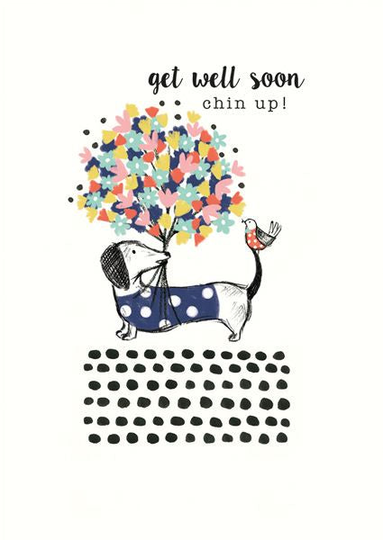 Get Well Soon Sausage Dog Card