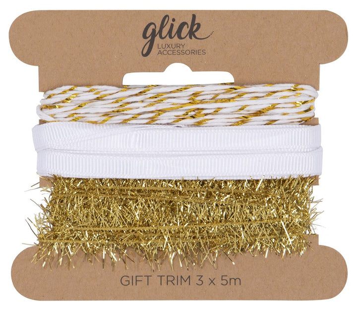 Gold Christmas Ribbon Multipack