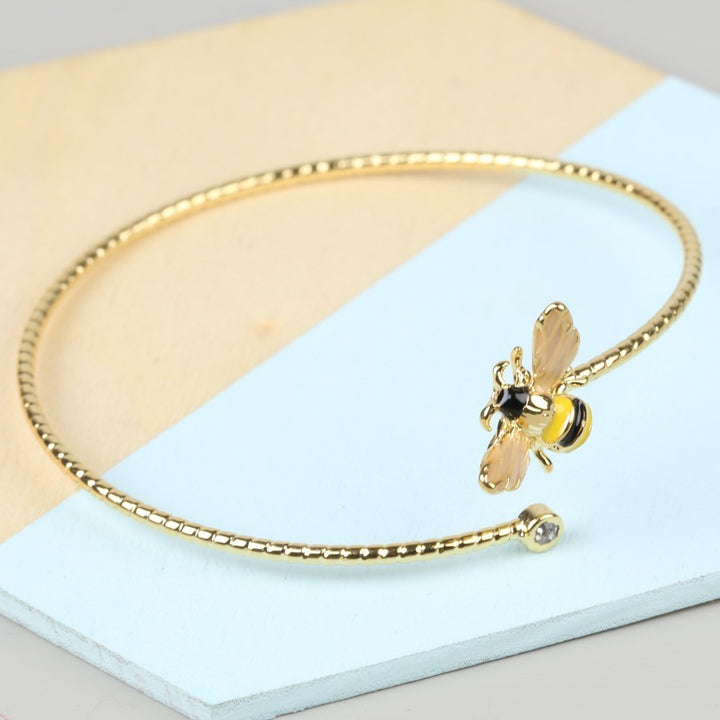 Bumble Bee Gem Open Bangle