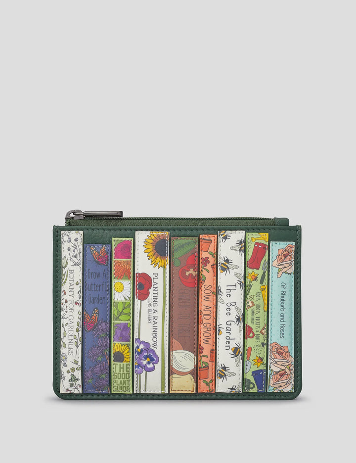 GREEN FINGERS BOOKWORM LEATHER FRANKLIN PURSE