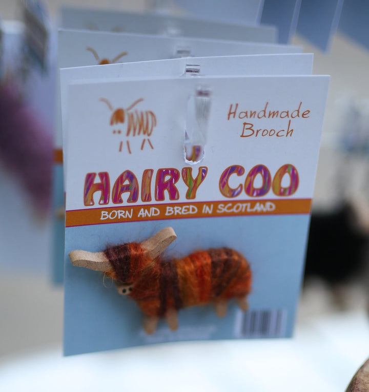 Hairy Coo Handmade Highland Cow Brooch