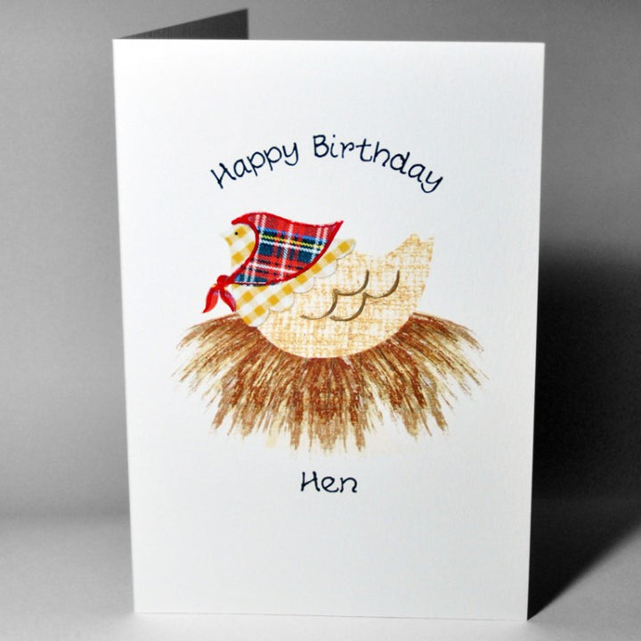 Happy Birthday Hen Scottish Card