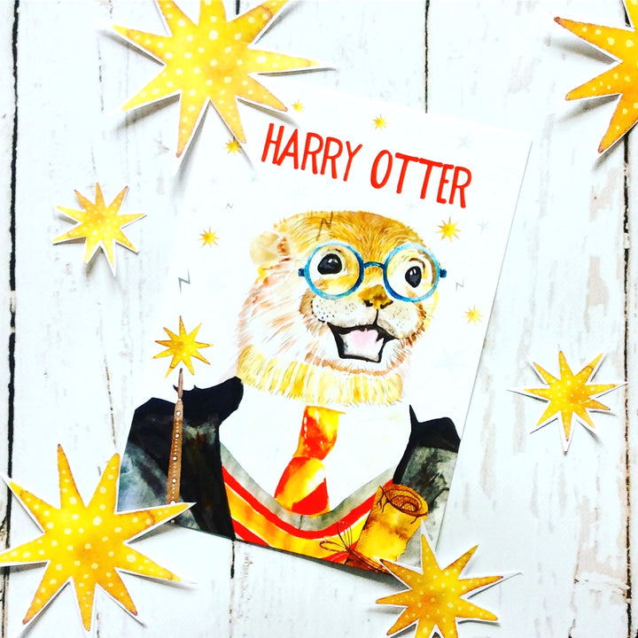 Harry Potter Print Otter Postcard