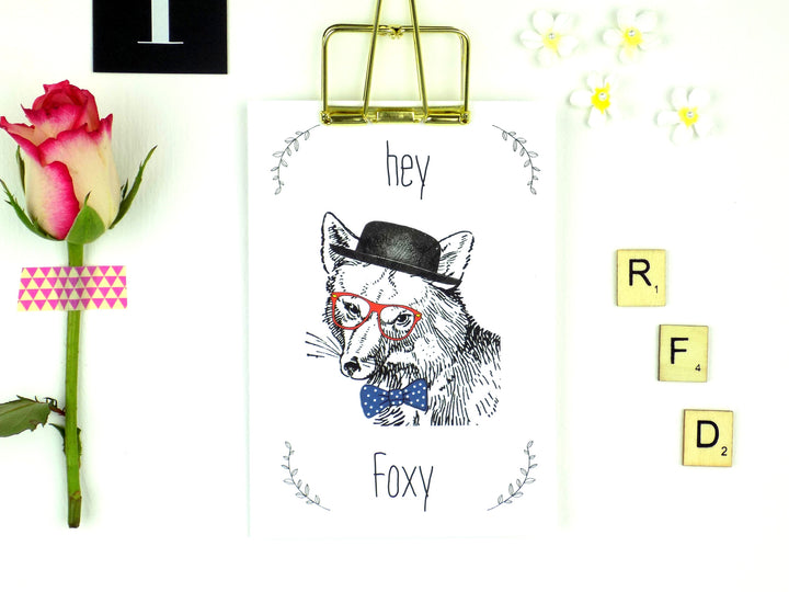 Hey Foxy card