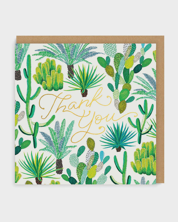 Cacti Square Thank You Card