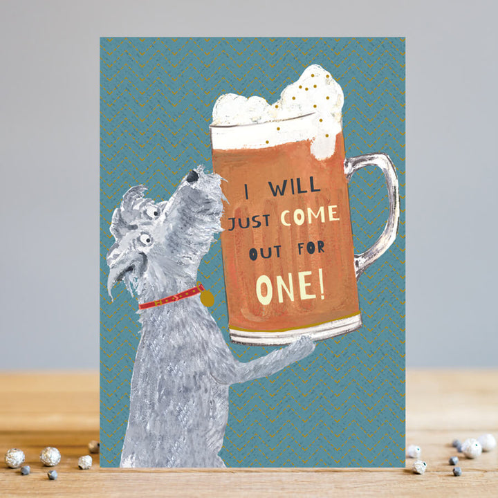 Funny Doggy Beer Card