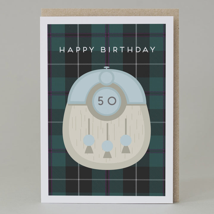 Kilt Scottish 50th Birthday Card