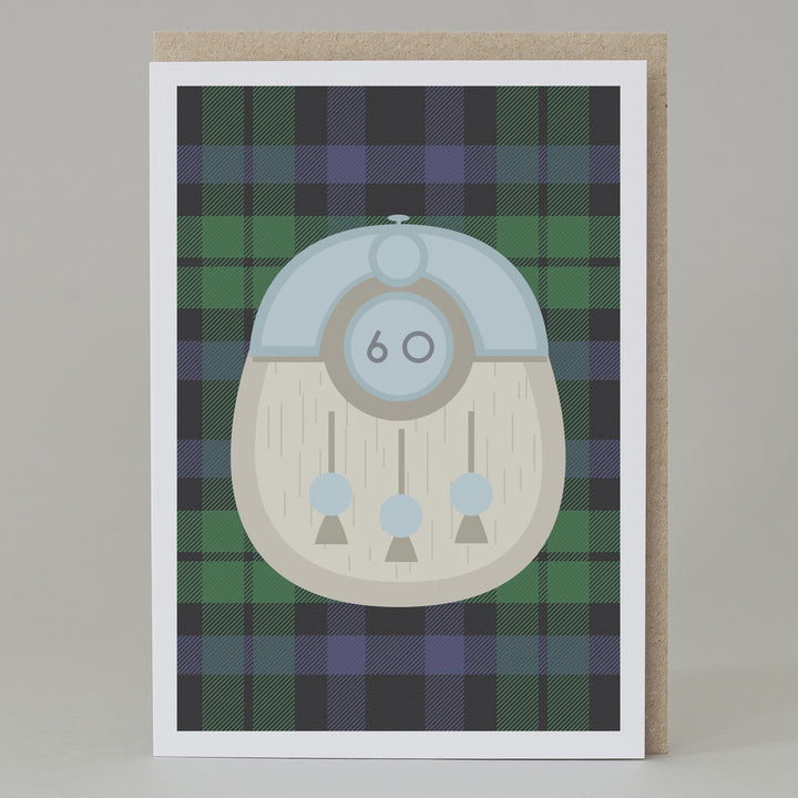 Kilt Scottish 60th Birthday Card