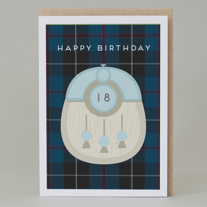 Kilt Scottish 18th Birthday Card