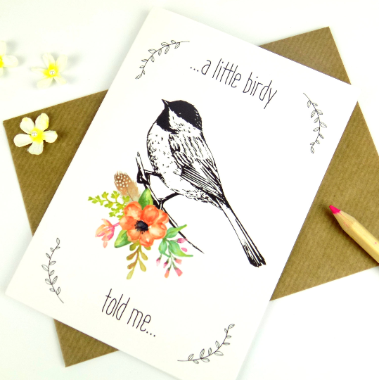 A Little Birdy Told Me Card
