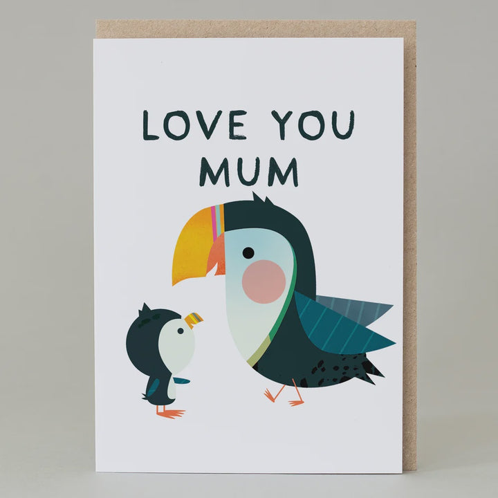Love You Mum Puffin Card