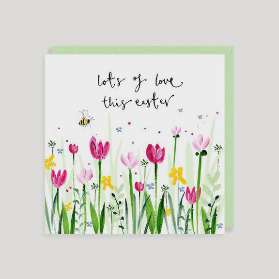 Flowers Love at Easter Card