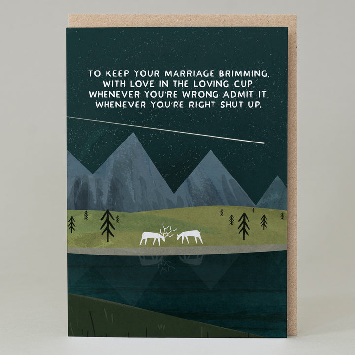 Marriage Brimming Card
