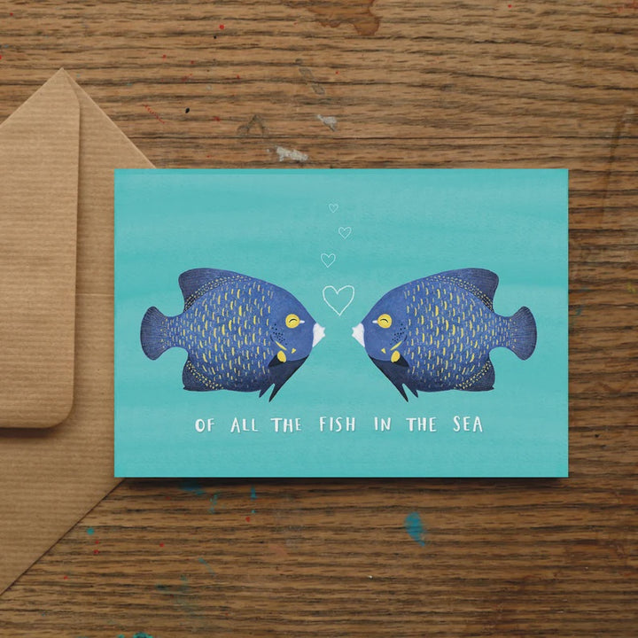 Of All the Fish in the Sea Anniversary Card | Engagement/ Wedding Card