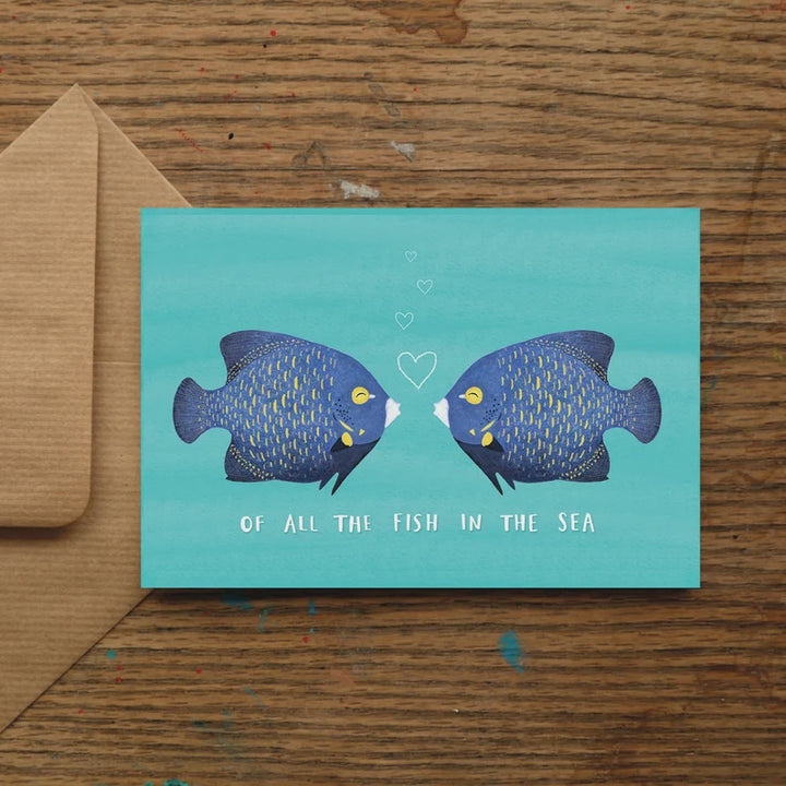 Of All the Fish in the Sea Anniversary Card | Engagement/ Wedding Card