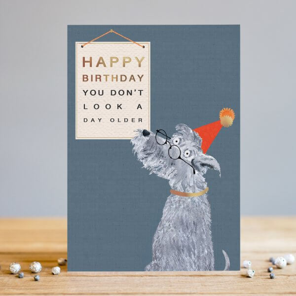 Funny Cheeky Dog Birthday Card
