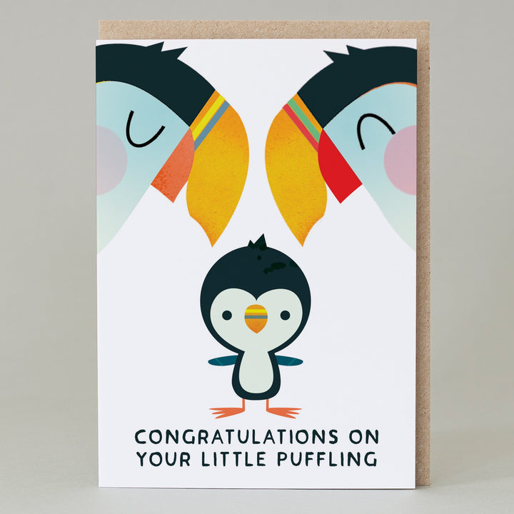 Little Puffling New Baby Card