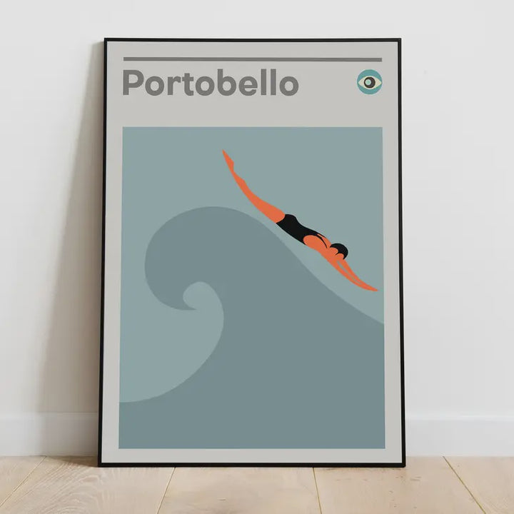 Portobello Edinburgh A3 Scottish Print, Travel Art Poster