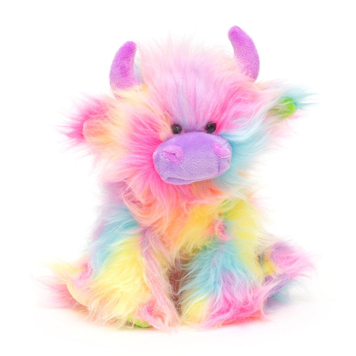 Rainbow Small Highland Coo Cuddly Toy
