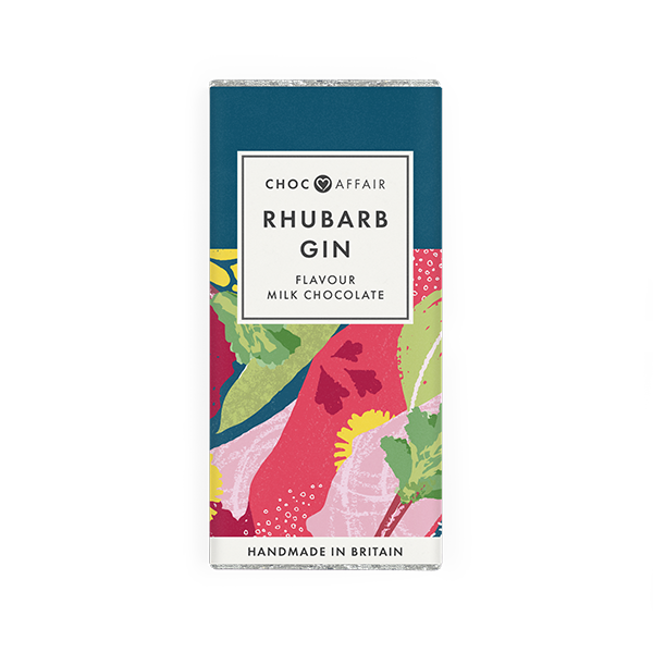 Rhubarb Gin Flavoured Milk Chocolate Bar