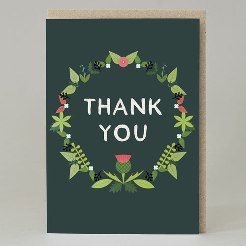Wreath 'Thank You' Card