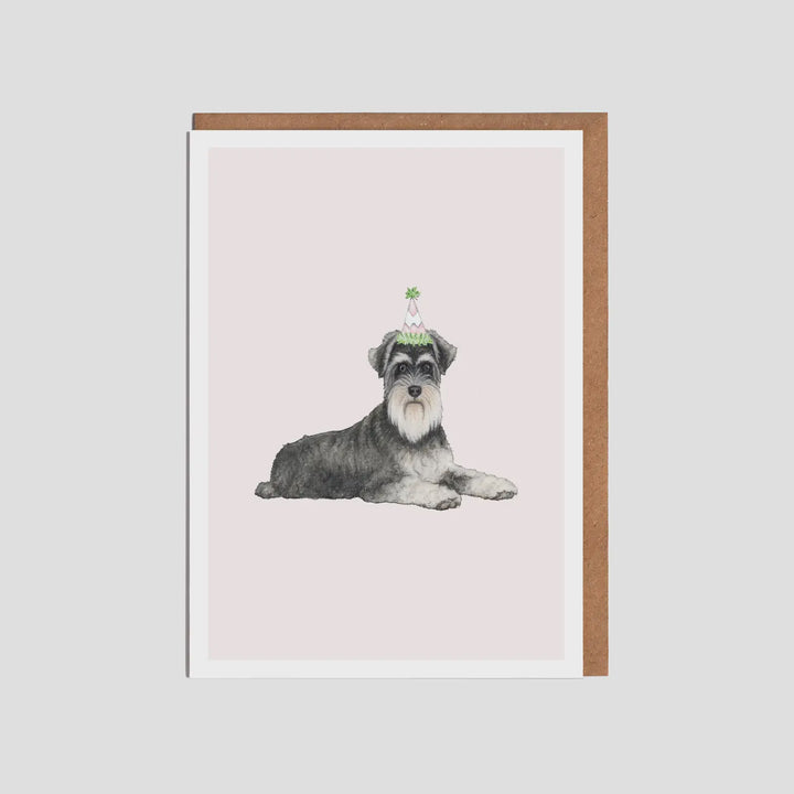 Schnauzer Dog Blank Card