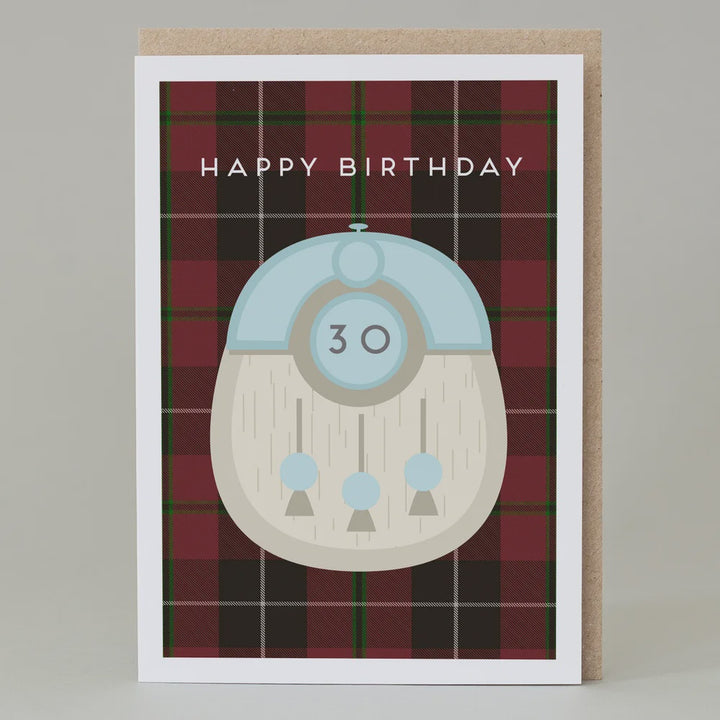 Kilt Scottish 30th Birthday Card