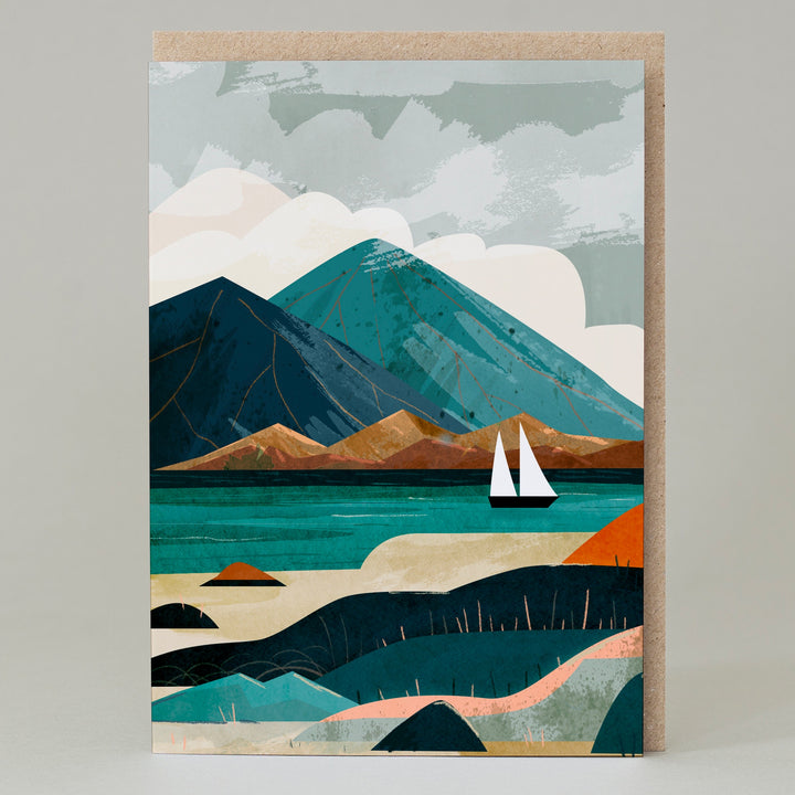 Ships & Mountains Scottish Landscape Card