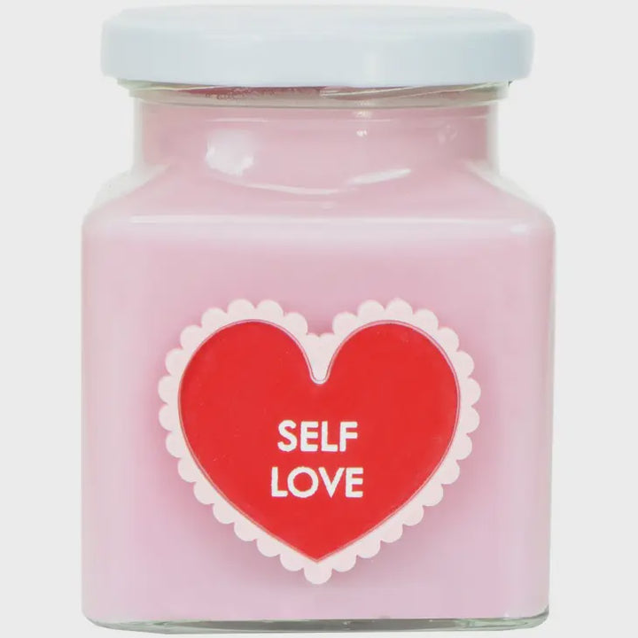 Pomegranate & White Fig Self Love Heart Jar Candle