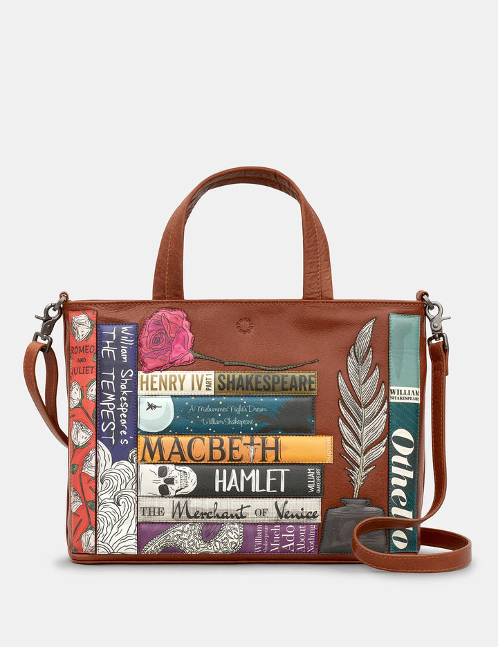 Shakespeare Bookworm Leather Multiway Grab Bag