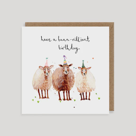 Sheep Baaa-rilliant Birthday Card