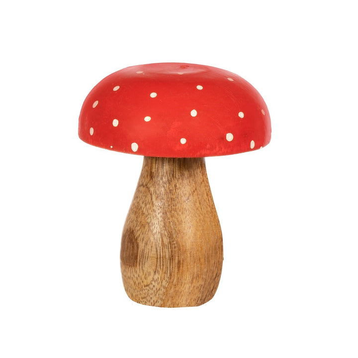 Small Red & White Standing Mushroom Decoration