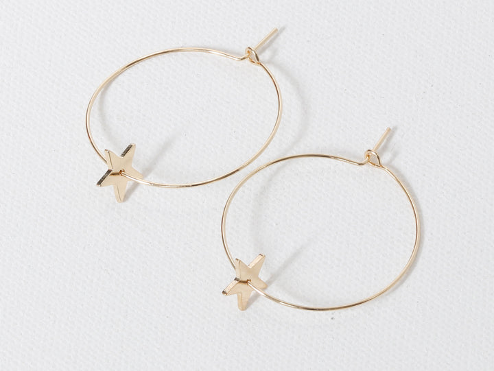 Estelle Star Hoops