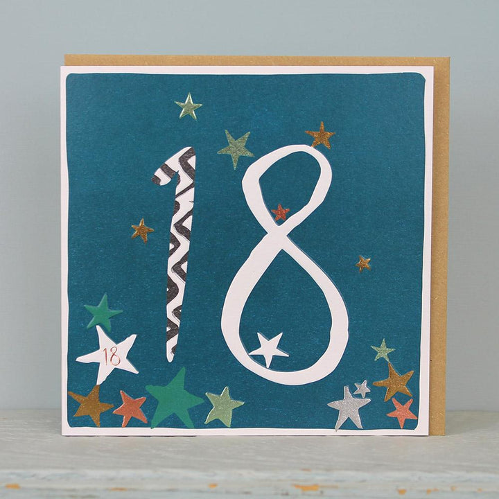 Stars 18th Birthday Card