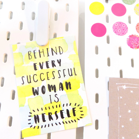Behind Every Successful Woman is Herself Greeting Card