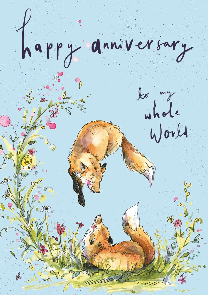 Anniversary Foxes Card
