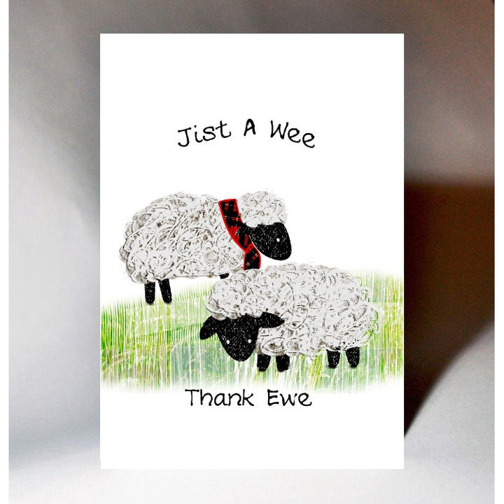 Scottish Thank Ewe Sheep Card