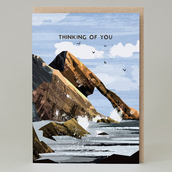 Thinking of You Arch Scottish Seascape Card